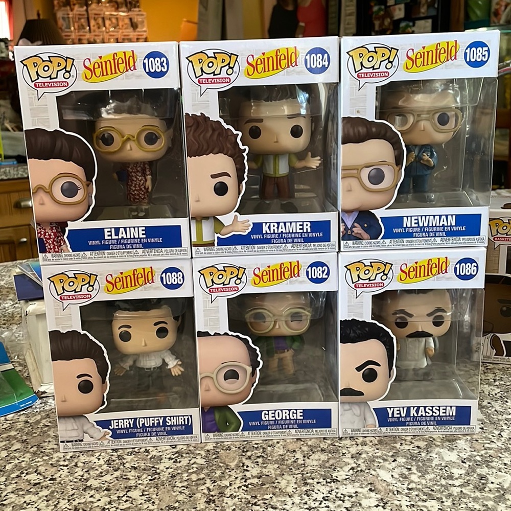 Funko pop SEINFELD LOT !!! Jerry! Kramer! Newman!George! Elaine! Soup guy!